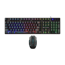 Load image into Gallery viewer, Gaming Keyboard Mouse Gamer Rainbow Backlight USB Wired Ergonomic Keyboard Mechanical Feeling For Home Office PC Computer