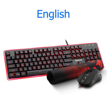 Load image into Gallery viewer, Redragon S107 USB Gaming Membrane RGB Keyboard mouse pad combos 104 keys 3200 DPI 6 buttons Mice Set Wired computer PC game