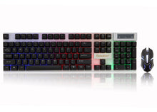 Load image into Gallery viewer, Bosston USB Wired Keyboard and mouse set Backlight 104 Keys Mechanical Feel Gaming Keyboards for PC Computer Laptop