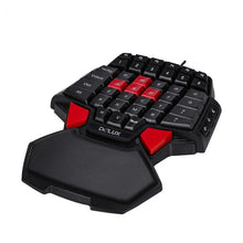 Load image into Gallery viewer, Gaming Keyboard Mouse Combo Delux T9 Wired One Hand PC Gamer Computer Keybord M625 A305 RGB Backlit 4000 DPI Game Mouse Kit Set