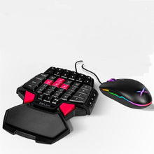 Load image into Gallery viewer, Gaming Keyboard Mouse Combo Delux T9 Wired One Hand PC Gamer Computer Keybord M625 A305 RGB Backlit 4000 DPI Game Mouse Kit Set