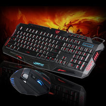 Load image into Gallery viewer, New Arrival Stylish Colorful Optical USB Wired Game Mouse Keyboard Set for Laptop Computer
