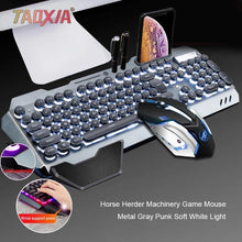 Load image into Gallery viewer, Real Mechanical Hand Feeling Keyboard with Mouse Headset Set Desktop Computer Notebook Game Wired USB Esports Wrangler Keyboards
