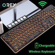 Load image into Gallery viewer, 2.4G Wireless Game Keyboard Mouse Imitation Mechanical Keyboard Gaming Mouse For Lenovo Macbook Computer Backlit Keyboard mouse
