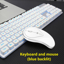 Load image into Gallery viewer, 2.4G Wireless Game Keyboard Mouse Imitation Mechanical Keyboard Gaming Mouse For Macbook Lenovo Computer Backlit Keyboard mouse
