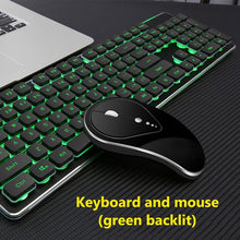 Load image into Gallery viewer, 2.4G Wireless Game Keyboard Mouse Imitation Mechanical Keyboard Gaming Mouse For Macbook Lenovo Computer Backlit Keyboard mouse
