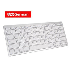 Load image into Gallery viewer, Wireless Gaming Keyboard Computer Game Universal Bluetooth Keyboard for Spanish German Russian French Korean Arabic
